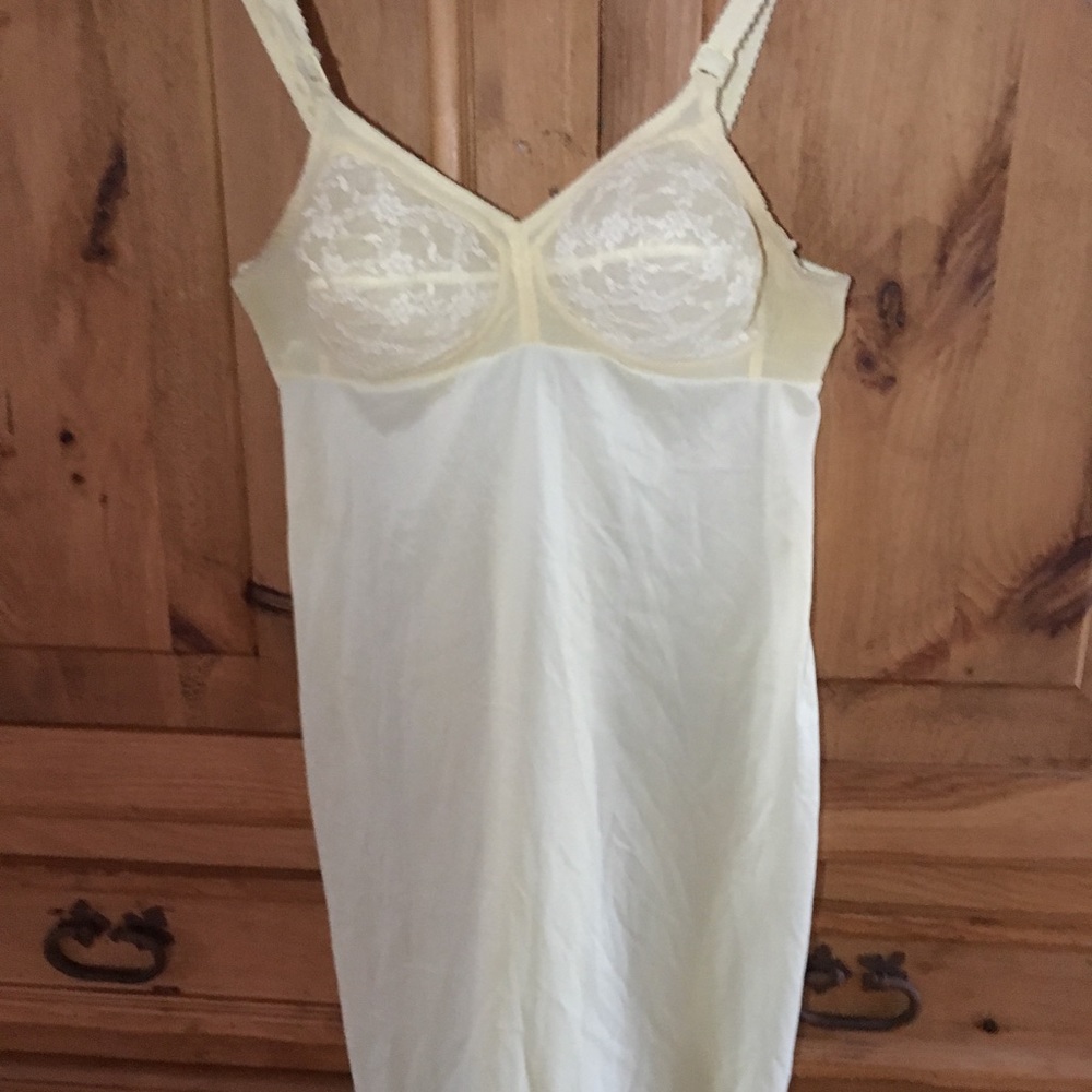 Vintage slip with molded cups.